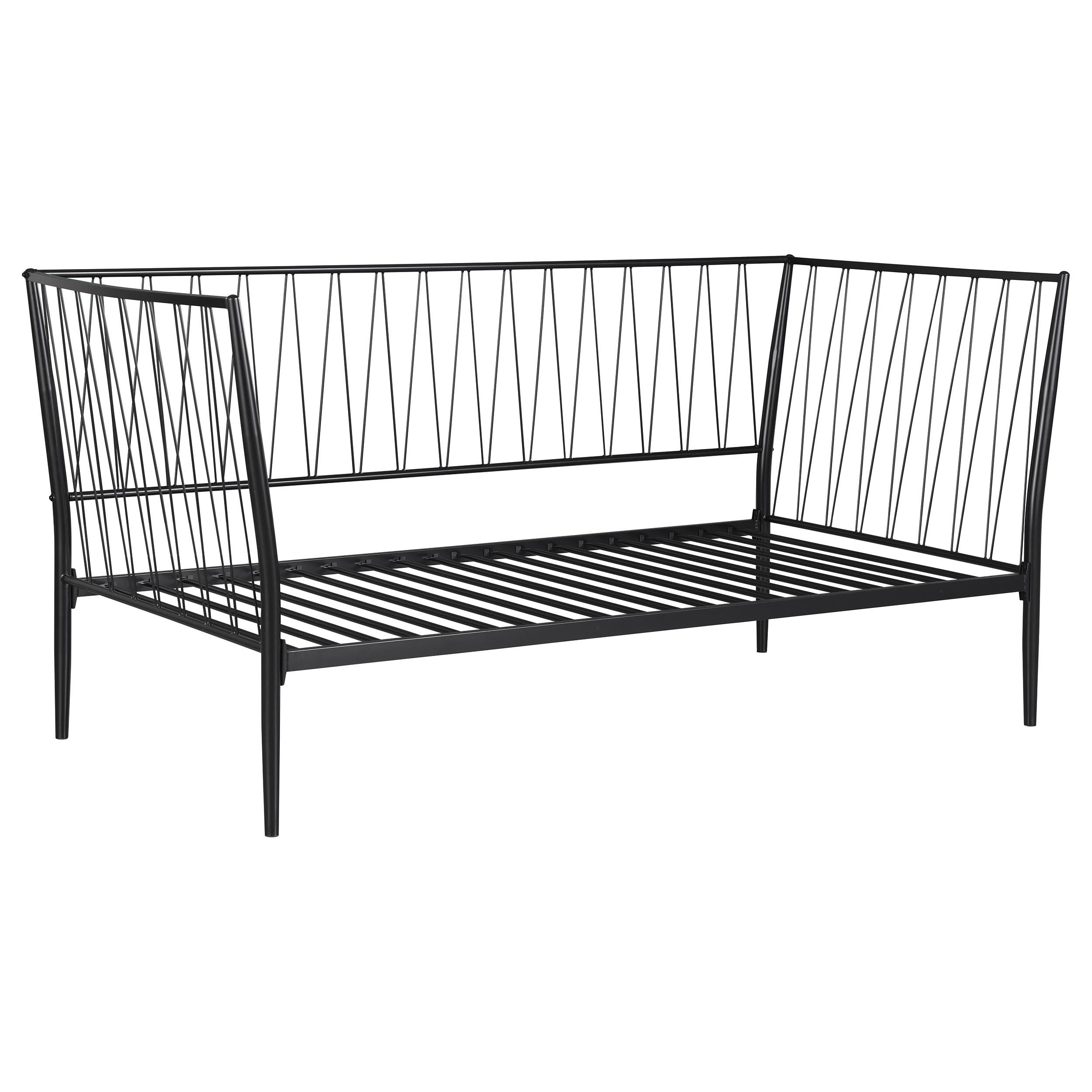 Coaster Furniture Richland 301057 Metal Twin Daybed Bed Frame - Matte Black IMAGE 1